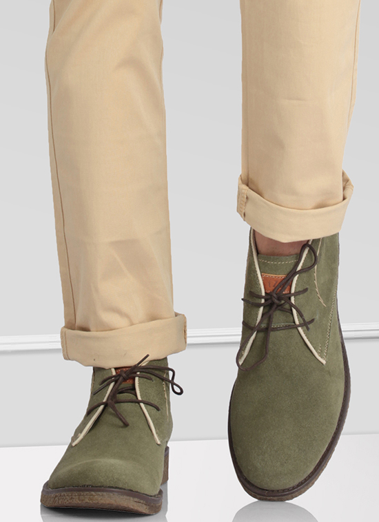 Mid-ankle design backed with handpicked genuine leather