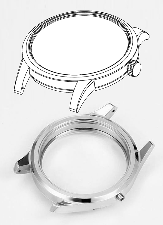 304 Grade Steel Watch Case