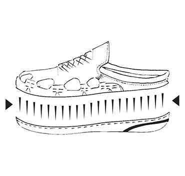 Stitch-down Sandals